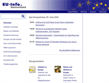 Tablet Screenshot of eu-info.de
